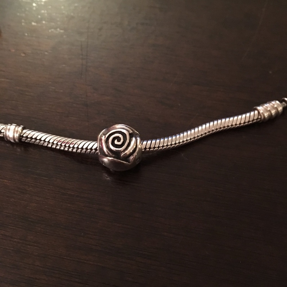 Genuine Pandora 925 sterling silver rose charm